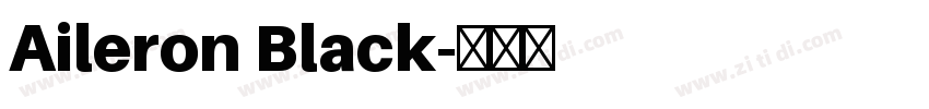 Aileron Black字体转换